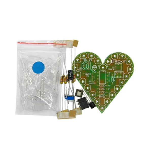 DIY Kit Heart Shape Breathing Lamp Module Kit DC4V-6V Breathing LED Suite DIY Electronic Production Red/White/Blue/Green - Image 5