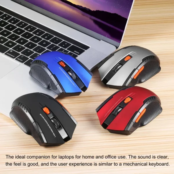 2.4GHz USB 2.0 Wireless Mouse 6-Button Blister Boxed Wireless Optical Gaming Mouse Home Office PC Fast And Smooth Movement - Image 2