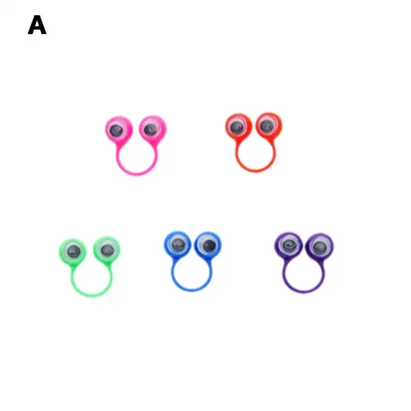 1 Pcs Finger Puppets Plastic Rings With Wiggle Eyes Jokes Kids Toys Children Funny Practical Games Party Baby Gifts Favors Y7m8 - Image 3