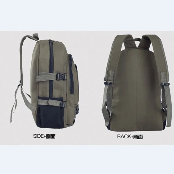 New Casual Camping Male Backpack Laptop Backpack Hiking Bag Large Capacity Men Travel Backpack Canvas Fashion Youth Sport Bags - Image 3