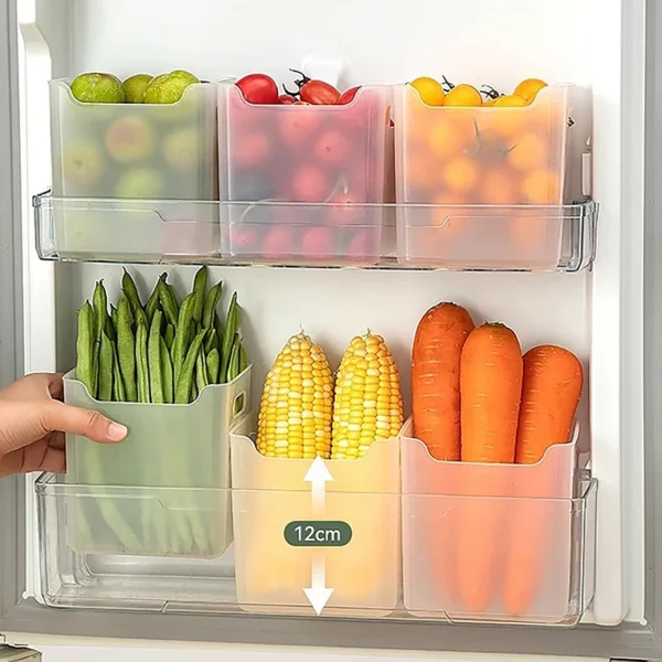 1PCS Refrigerator Storage Boxes Food Fresh Organizer Cold Storage Crisper Fruit Spice Food Container Boxes Kitchen Boxes